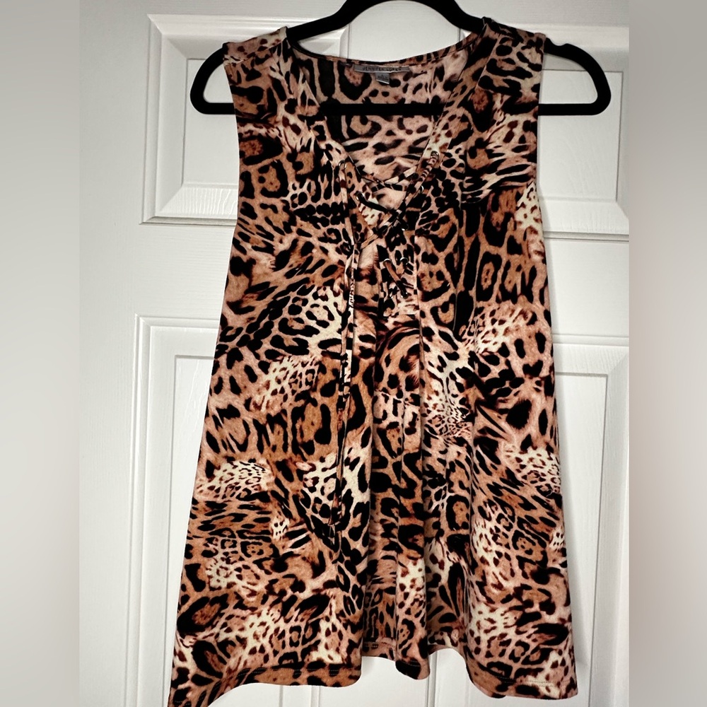 Jennifer Lopez Animal Print Top